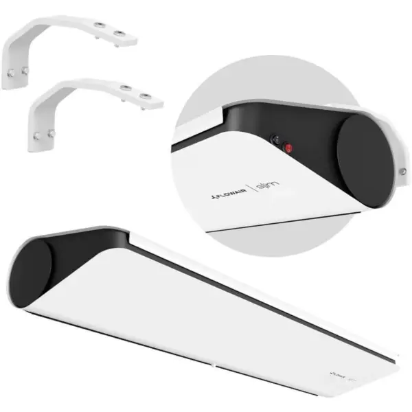 Flowair deur luchtgordijn elektrische SLIM-E wit H199xB1500mm 9KW