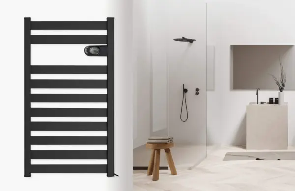 DRL E-Comfort Zion vloeistof vrije radiator Antraciet 898x508 750W - Image 2