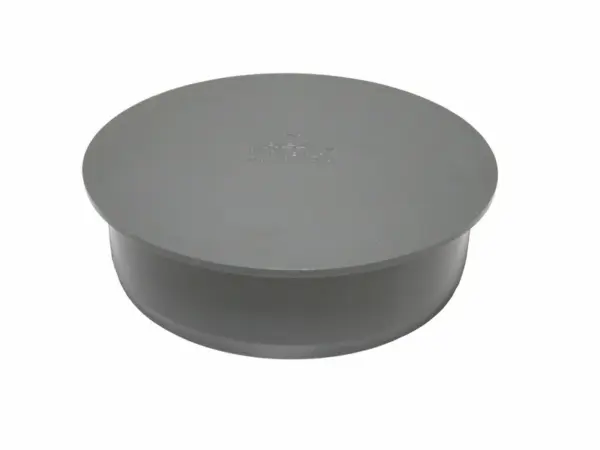 PVC Kap voor Spie-eind grijs 100