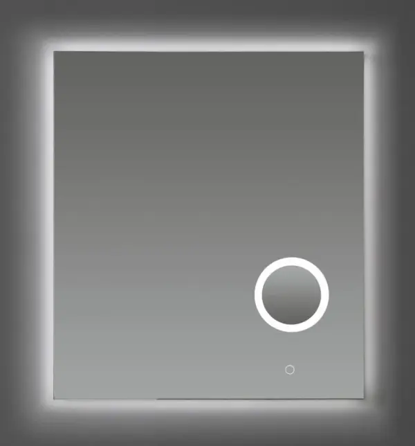 Saniful Rechthoekige badkamerspiegel met led verlichting in 3 kleuren instelbaar & dimbaar Incl. spiegelverwarming en make-up spiegel Rechthoekig 120x70 cm