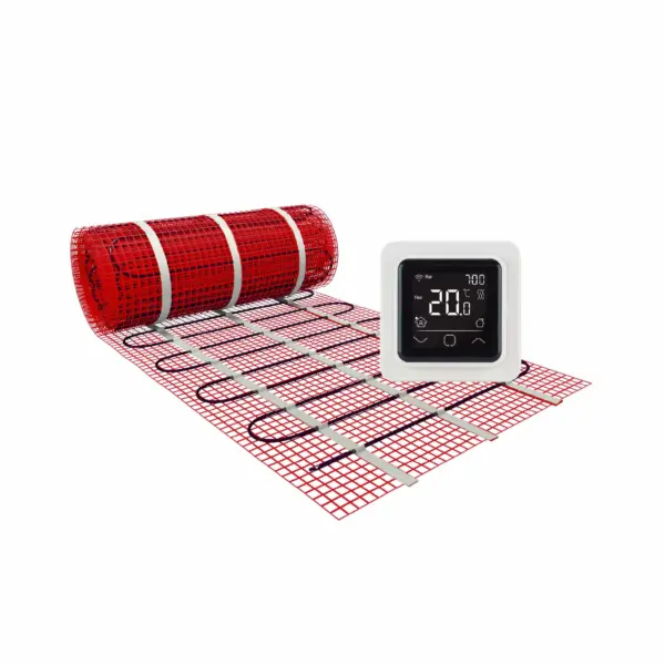 123Heat Vloerverwarmingsmat Set 8 m2- 1200 Watt incl. Wifi thermostaat
