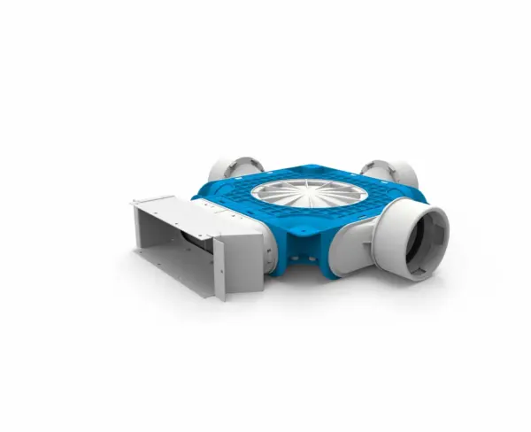 Vent-Axia Uniflexplus ventilatie samengestelde verdeler 3x Ø90mm voor instortkanaal 220x80mm 220x80mm