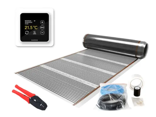 MAGNUM Foil (Folie) set 15 m² - 1800 Watt Thermostaat wit