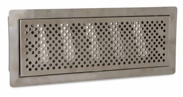 Vent-Axia Uniflexplus ventilatie instelbaar vloerrooster met gaten - GEPOLIJST RVS