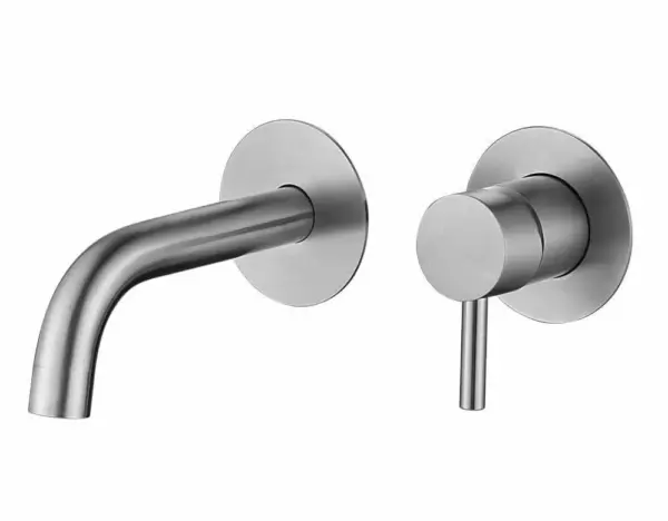 Saniful Wastafelmengkraan rond inbouw RVS