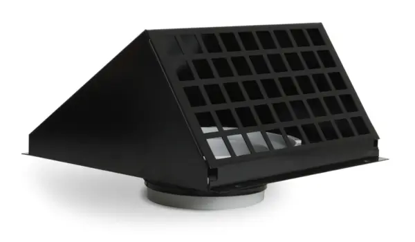 Vent-Axia VMR 125 Z / Geveldoorvoer Alu Ø125 RAL9005 zwart